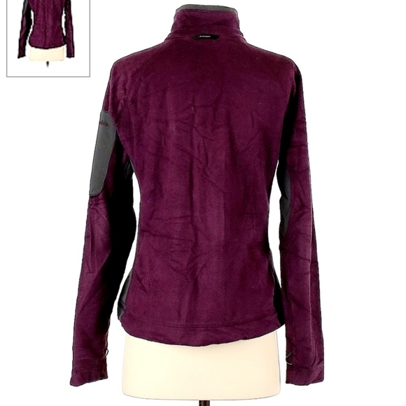 Columbia Interchange Fleece Jacket Women's Size Medium M Purple Zipper Pockets - Picture 2 of 12